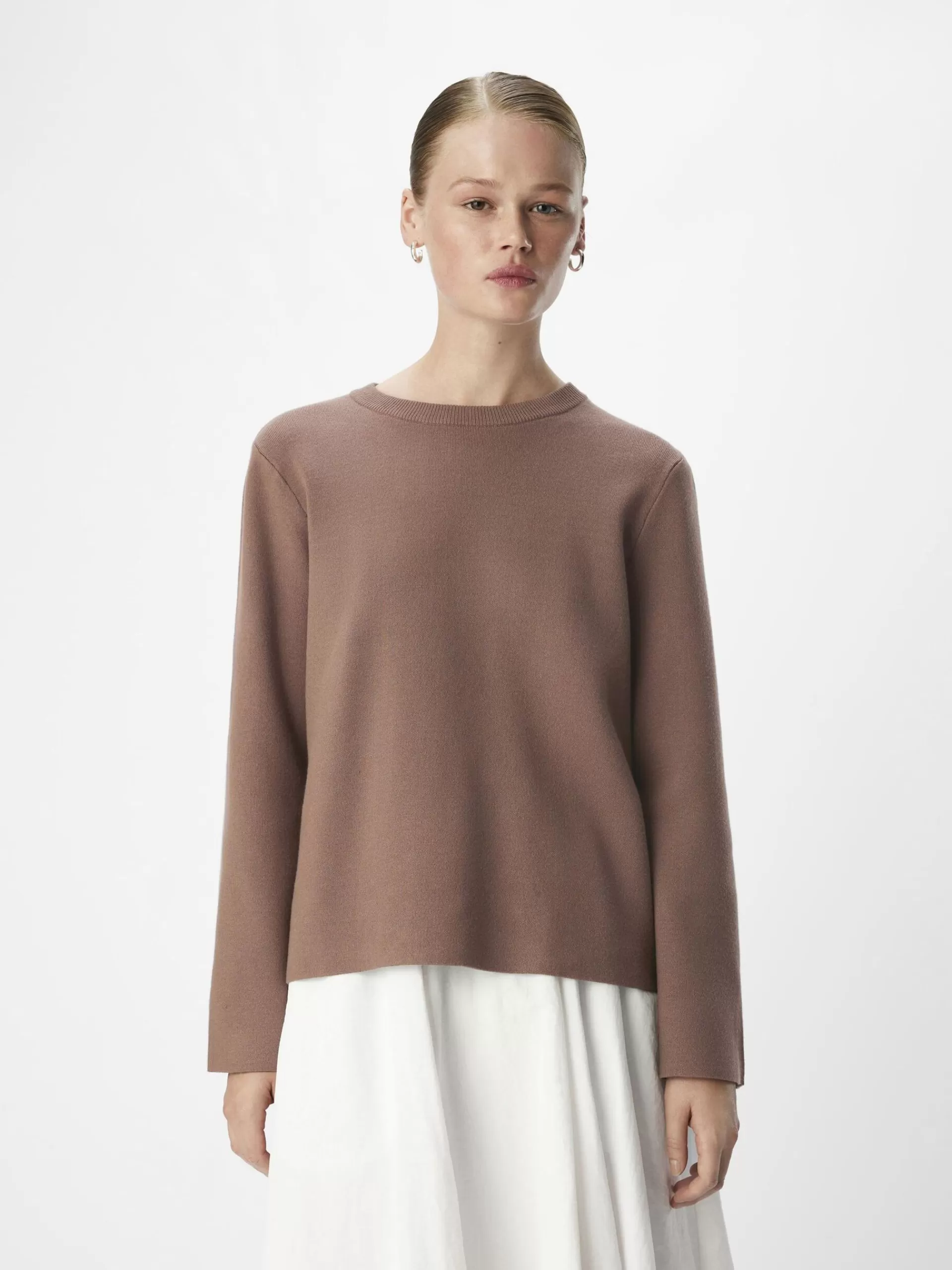 OBJECT LANGERMET STRIKKET PULLOVER