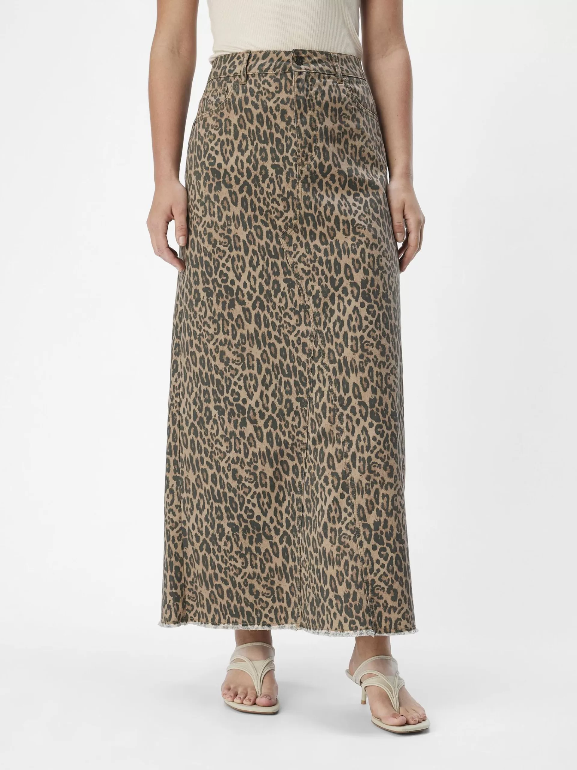 OBJECT LEOPARDPRINT MAKSISKJØRT