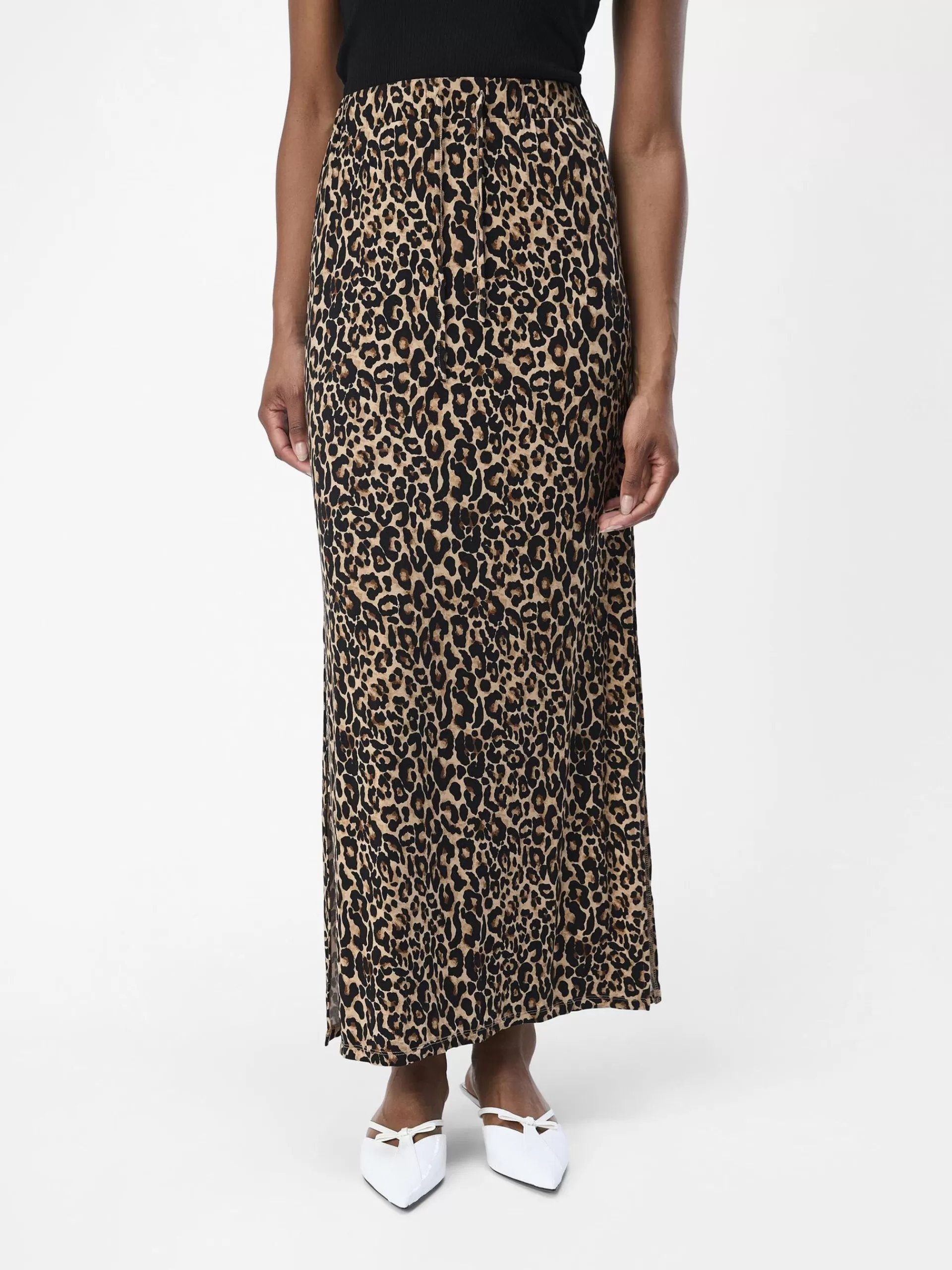 OBJECT LEOPARDPRINT MAKSISKJØRT