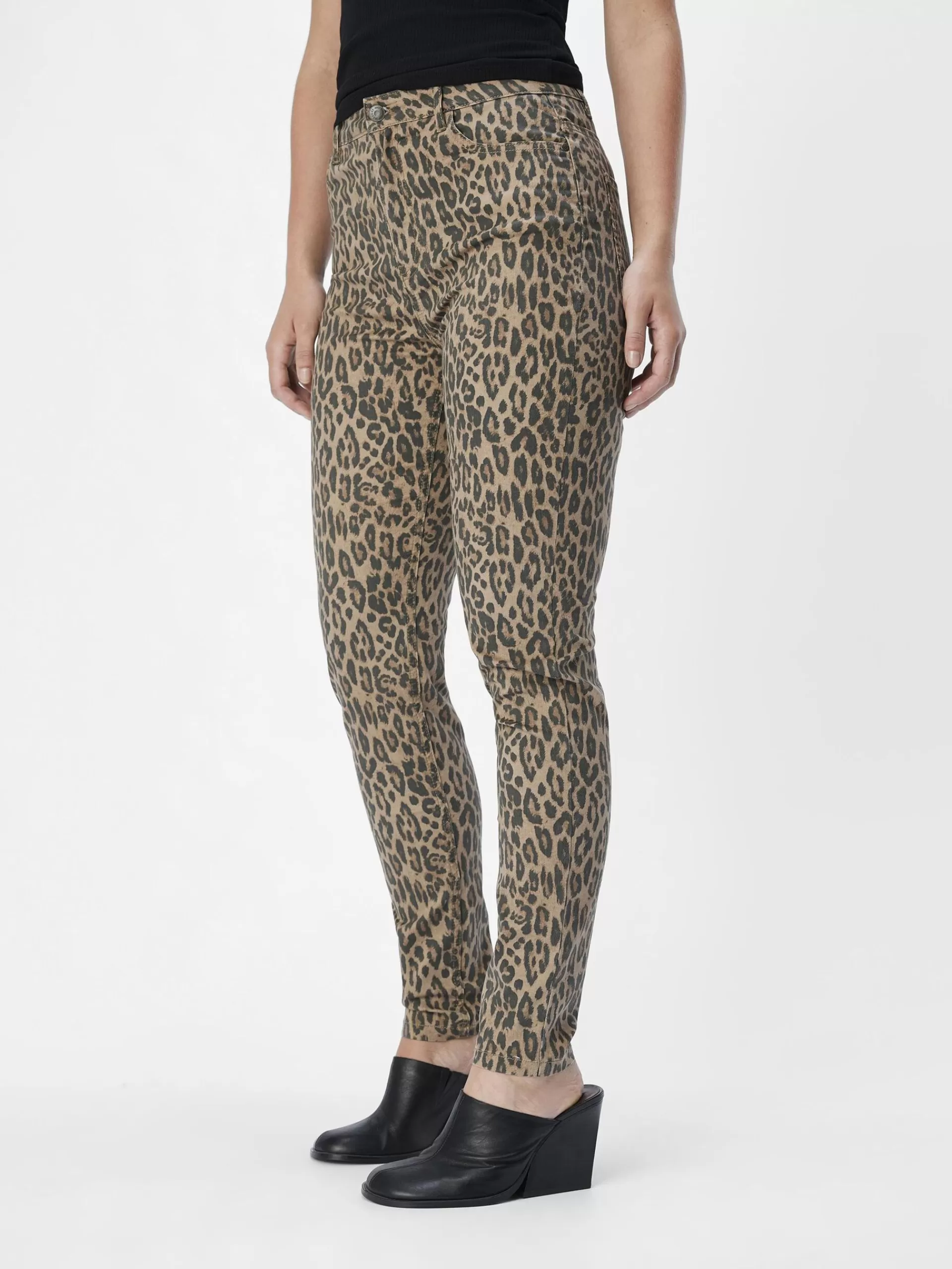 OBJECT LEOPARDPRINT SKINNY FIT JEANS