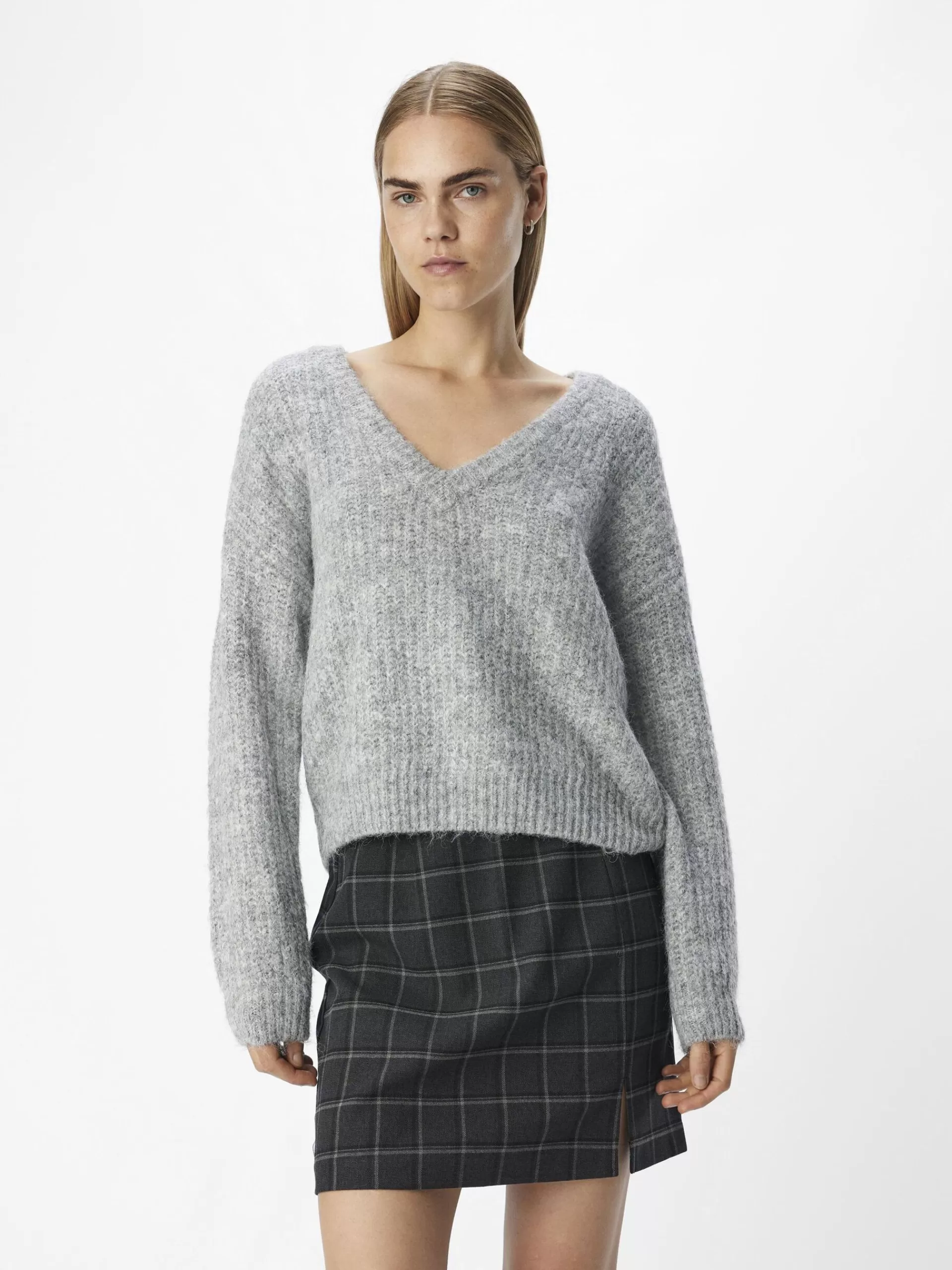 OBJECT V-HALS STRIKKET PULLOVER