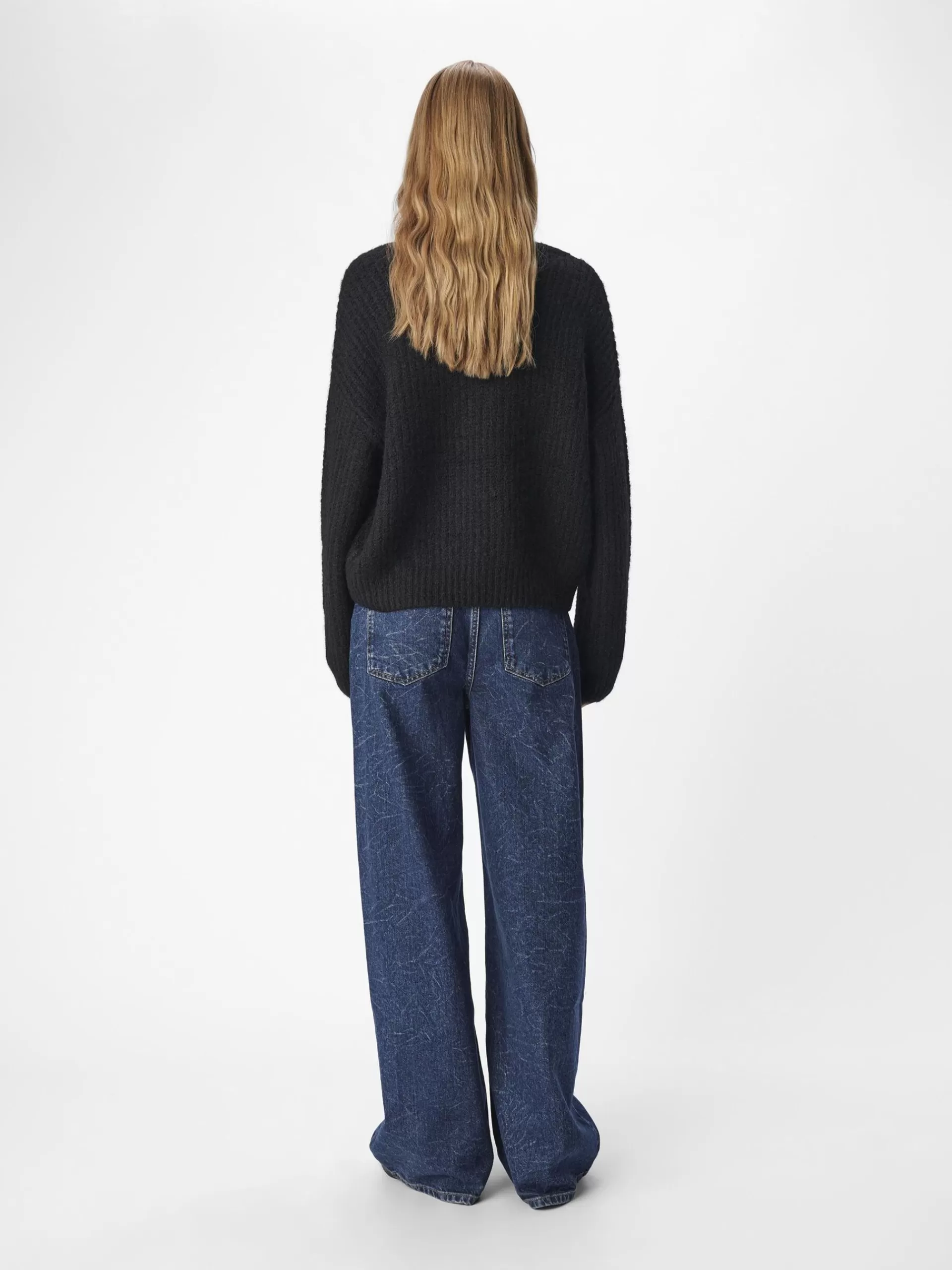 OBJECT V-HALS STRIKKET PULLOVER